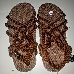 Childrens rope sandals